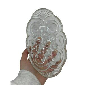 Vintage Adam’s Palace Moon & Star Sundae Dish | MCM Oval Glass 8"x2" Decor Serve